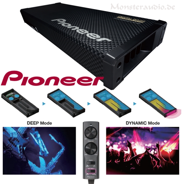 Pioneer TS-WX70DA stabiler Aktivsubwoofer Sub + Verstärker 200 Watt TSWX70DA